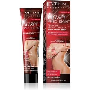 Eveline Cosmetics Laser Precision Ontharingscrème voor Armen, Oksels en Bikinilijn  voor Droge en Gevoelige Huid 125 ml