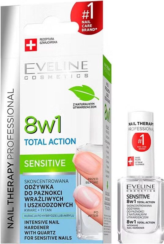 EVELINE Cosmetics - 8 in 1 - Sensitive - Nagelconditioner - 12ml