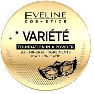 Eveline Cosmetics Variété Mineraal Compact Poeder met Applicator Tint 01 Light 8 gr