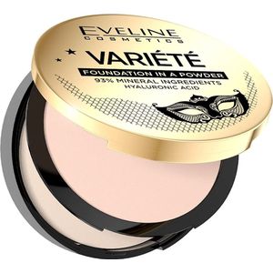 Eveline Cosmetics Variété Mineraal Compact Poeder met Applicator Tint 01 Light 8 gr
