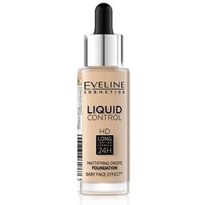 Eveline Cosmetics Liquid Control Vloeibare Foundation met Pippet Tint 015 Light Vanilla 32 ml