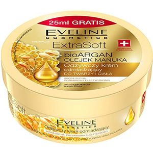 Eveline - Extra Soft Bio Argan Nourishing Facial And Body Avenging Cream Oil Manuka 175Ml