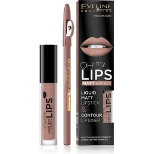 Eveline Cosmetics - OH! my LIPS Matt - Lippen Set - Neutral Nude - 2 st