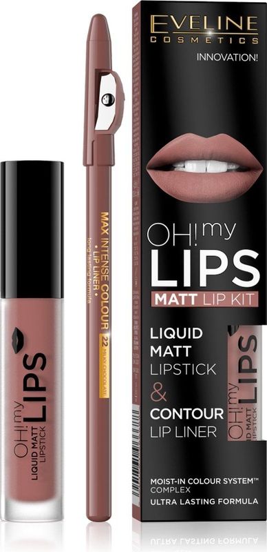 Eveline Cosmetics - OH! my LIPS Matt Lippen Set - 02 Milky Chocolate - 2 St