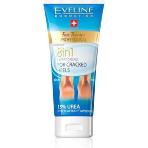 Eveline Cosmetics Revitalum Crème Kompres Voor Gebarsten Hielen 8 In 1 | 75 ml | Vochtinbrengende Voetcrème Voor Behandeling Van Gebarsten Hielen | 25% UREUM | Snel Opneembare Formule