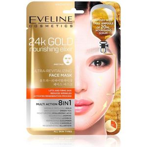 Eveline Cosmetics - 24k Gold Nourishing Elixir - Gezichtsmasker - 1 st