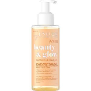 Eveline Cosmetics Beauty & Glow Zachte make-up en reinigingsolie, 145 ml
