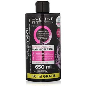 Eveline Cosmetics FaceMed+ Reinigende en Make-up Removing Micellair Water met ontgiftende werking 650 ml