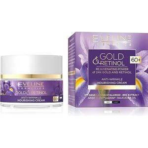 Eveline Cosmetics Gold & Retinol intensief voedende crème tegen Rimpels 60+ 50 ml