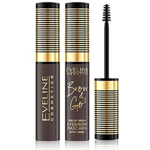 Eveline Cosmetics - Brow & Go! - Wenkbrauwmascara - Tint 02 Dark - 6 ml