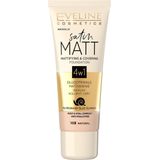 Eveline Cosmetics - Satin Matt - Foundation - 30 ml - Tint 103 Natural