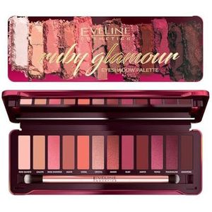Eveline Cosmetics Ruby Glamour oogschaduw palette 12 g