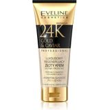 Eveline Cosmetics 24k Gold Regenerierende 24K Gold & Kaviar Hand- und Nagelcreme - Glättet, Stellt Elastizität Wieder Her, Reduziert Rauheit, 100ml
