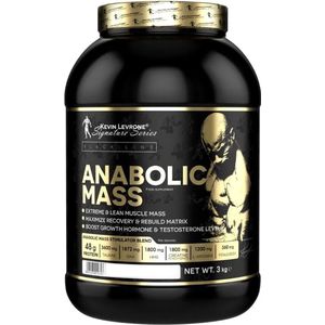 Kevin Levrone - Anabolic Mass - Mass Gainer met Creatine, DAA, Taurine, Fenugreek - Weight Gainer - 3000g - Koekjes met crème