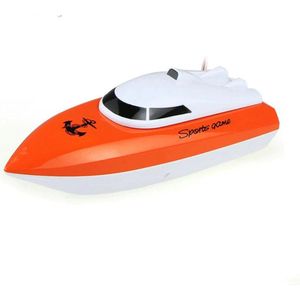 RC Boot - Racebook - 4CH Miniboot - Oranje - 20km/u - Bereik 20 meter - RC voertuig - Bestuurbare boot