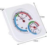 Thermometer/Hygrometer Analoog - Analoog Thermometer en Hygrometer in 1 - Binnen en Buiten – wit