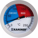 barbecue thermometer - tot 250 graden - 5 x 6.5 cm - 3 standen