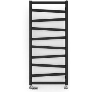 Designradiator Sapho Zig Recht 50x109.6 cm 406W Antraciet