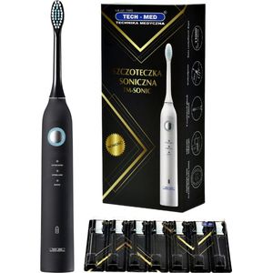 Tech-Med - Sonische tandenborstel / IPX7 / USB-stekker - Zwart