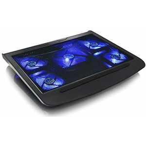 AABCOOLING NC45 - Laptop Cooling Pad with 5 Fans and Blue Backlight, Laptop cooler, PS 4 Cooling Fan, Laptop Tray Cushion, Cooling Pad