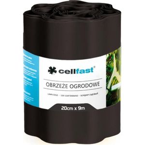 Cellfast  - 20cm x 9m golvende tuinrand zwart