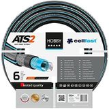 Cellfast HOBBY ATS2 tuinslang, robuust, 6-laags UV-bestendig, dubbel tricot gekruist gevlochten ATS2, 30 bar, 1"", 50m, 16-231, Zwart