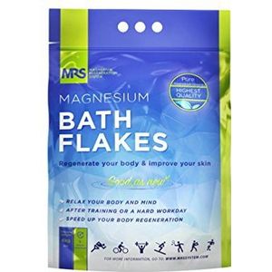 Fijnste Magnesiumbadvlokken, Epsom zout, Badzout, Lichaam- Spieren- en Voetbad, Lichaam en Geest Regenereren, Gedolven in Duitsland - Oude Zechstein-zeebodem, MRS Magnesiumregeneratiesysteem (4 kg - 8.80 lb)