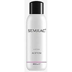 Semilac Liquids Zuiver Aceton voor verwijdering van Gel Nagels 500 ml