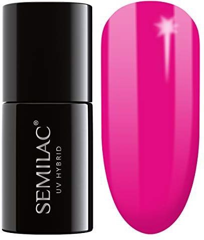Semilac - Robijnrode Nagellak - Fuchsia - Lange Duurzame Manicure