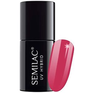 SEMILAC Pink Rock UV-gelnagellak, duurzaam, eenvoudig aan te brengen, voor manicure en pedicure thuis en professioneel, 007 ml