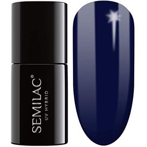 Semilac Hybride UV Nagellak | Blauwe Tint | 088 Blue Ink | 7 ml | Langdurige en Efficiënte Lak | Perfect voor thuis en Professionele Manicure en Pedicure