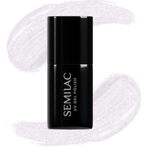 Semilac Gelnagellak, semi-permanent, UV, 092, Farb Shimmering White, 7 ml