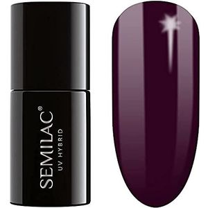 Semilac - Gelnagellak - Dark Purple Wine - 7 ml - Semi-permanent - UV