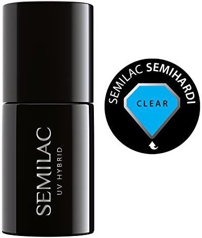 Semilac Hybride nagellak, semi-hard, transparant, 7 ml