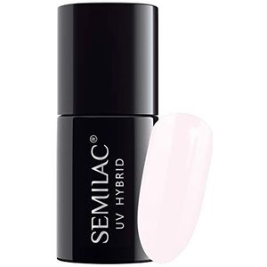 SEMILAC Ivoor gelnagellak. 100% geurloos, duurzaam en eenvoudig aan te brengen. UV/LED gelnagellak voor manicure en pedicure thuis of in de salon, 7 ml, 155 ivoorcrème