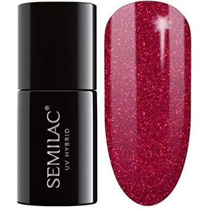 SEMILAC - Gelnagellak 181 Spicy Salsa - Volledige Dekking - Soak Off - LED/UV Nagellamp - Langdurige Manicure en Pedicure tot 3 Weken