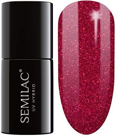 SEMILAC - Gelnagellak 181 Spicy Salsa - Volledige Dekking - Soak Off - LED/UV Nagellamp - Langdurige Manicure en Pedicure tot 3 Weken