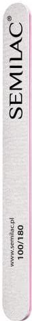 Semilac - Straight Nail File - Nagelvijl - 100/180 - Dubbelwerkend