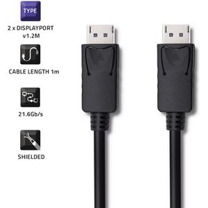 DisplayPort-kabel - Zwart - 1,5 Meter - DP v1.2 - 5K Ondersteuning