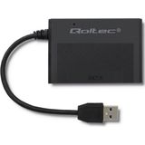 Qoltec - Harde Schijf Adapter - USB 3.0 - Zwart - SATA