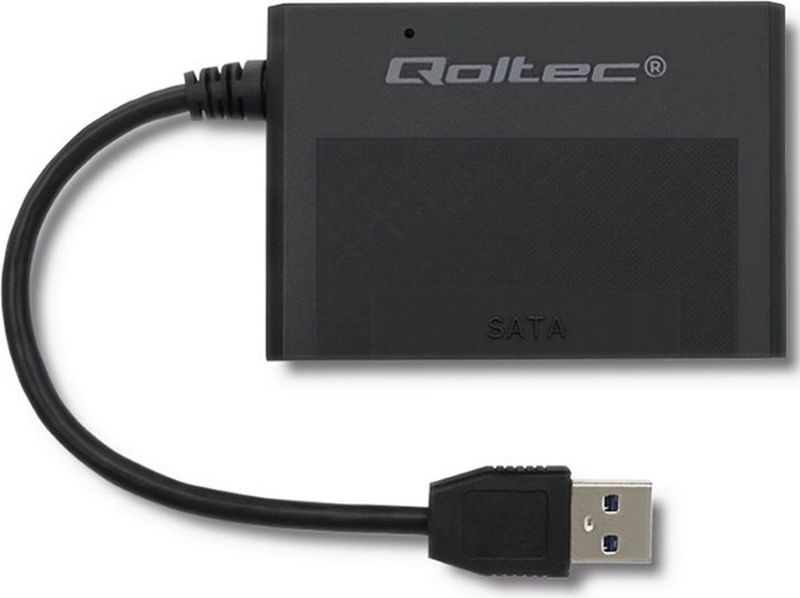 Qoltec - Harde Schijf Adapter - USB 3.0 - Zwart - SATA