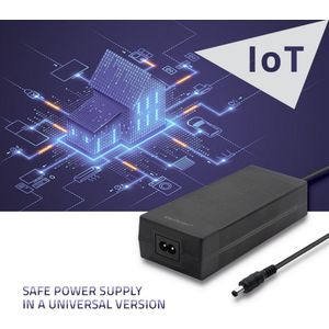 Qoltec - Desktop Voeding - Zwart - Kunststof - Universele Adapter