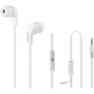 Qoltec 50801 Intrathekale Hoofdtelefoon Met Microfoon Wit