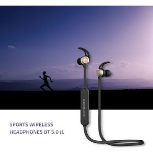 Qoltec - 50842 - Draadloze Hoofdtelefoon - Goud - Zwart