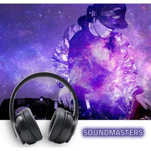 Qoltec - 50844 - Draadloze Hoofdtelefoon - Zwart - Bluetooth 5.0 - 30 uur