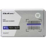 Qoltec - 50864 - Barcodelezer - Zwart - Vaste barcodelezer 1D/2D LED
