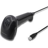 Qoltec - Laserscanner - USB - Zwart - CCD Type - Bedraad - Enkele Lijn