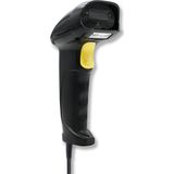 Qoltec - Laserscanner 1D - USB - Zwart - Bedraad - Laser