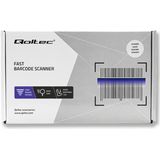 Qoltec - Laserscanner 1D - USB - Zwart - Bedraad - Laser