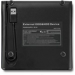 Qoltec - 51867 - Externe USB 3.0 SATA Optische Drive Behuizing - Zwart